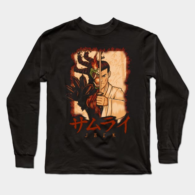 Samurai X Aku Long Sleeve T-Shirt by RedBug01